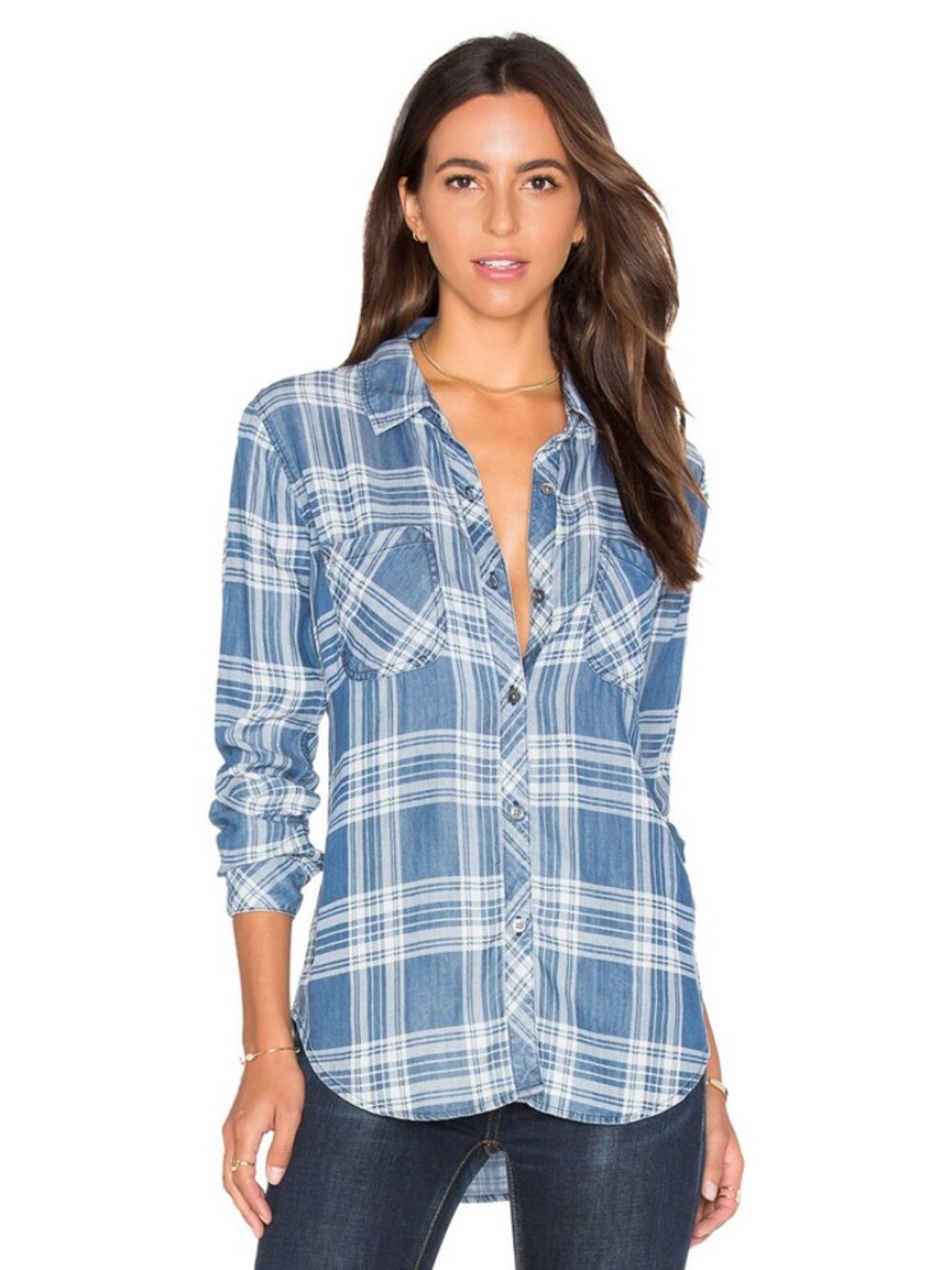 Rails Sz. M Dark Vintage Tartan Carter Button-Up Shirt